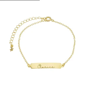 PULSEIRA PERSONALIZADA COM NOME NO OURO PP041-O