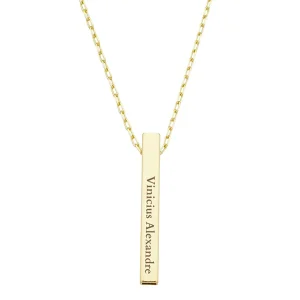 COLAR PERSONALIZADO MASCULINO NOME E SOBRENOME PP073-O