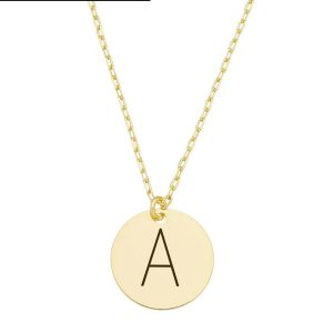 COLAR PERSONALIZADO COM INICIAL NO OURO PP034-O