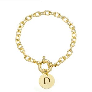 PULSEIRA PERSONALIZADA MEDALHA COM INICIAL PP057-O